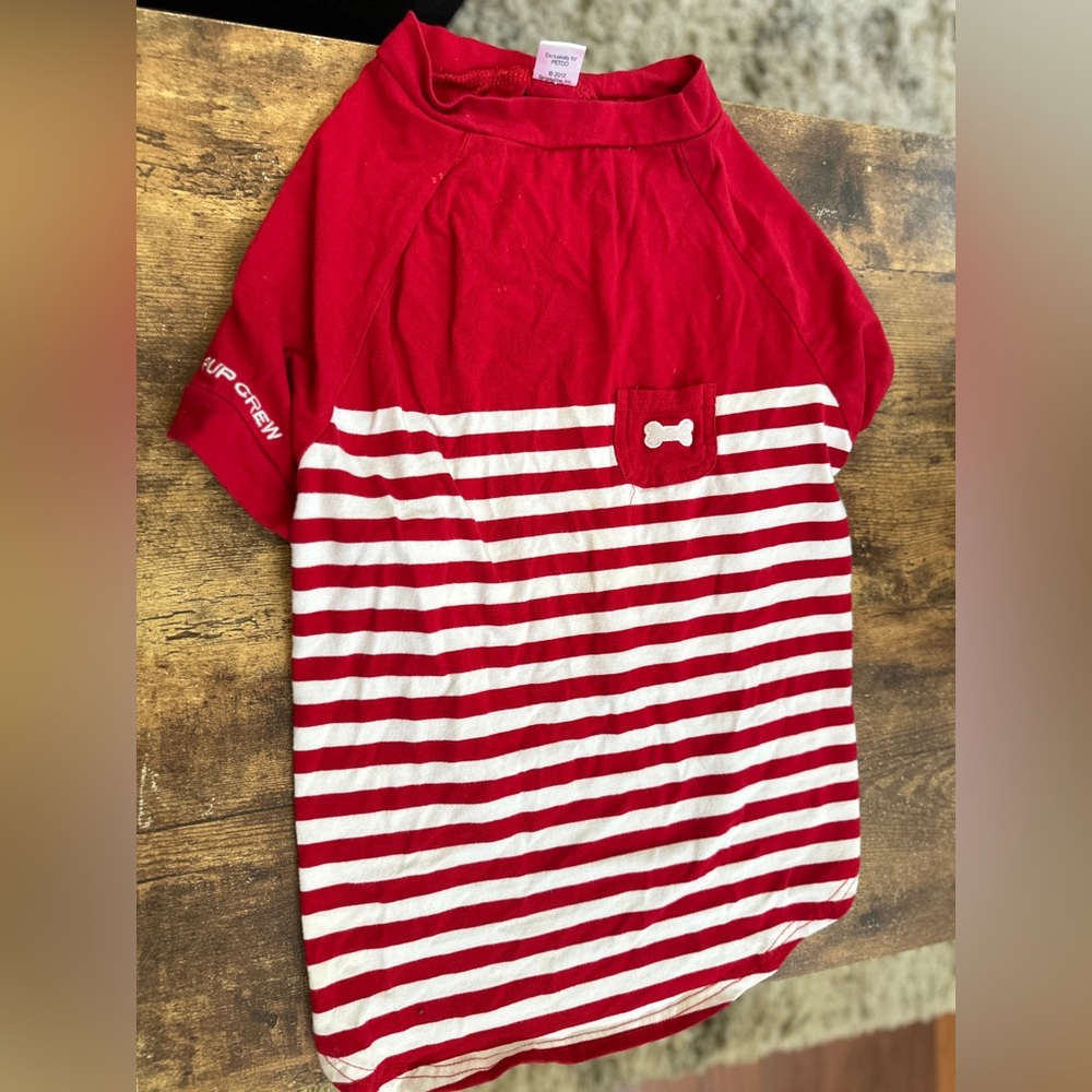 Doggie Oufit Red Striped